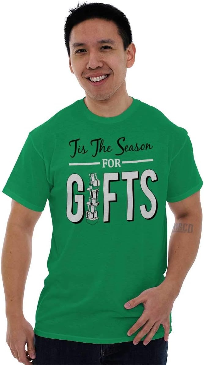 image:imageChristmas Tis The Season for Presents Graphic T Shirt Men or Women Irish Green