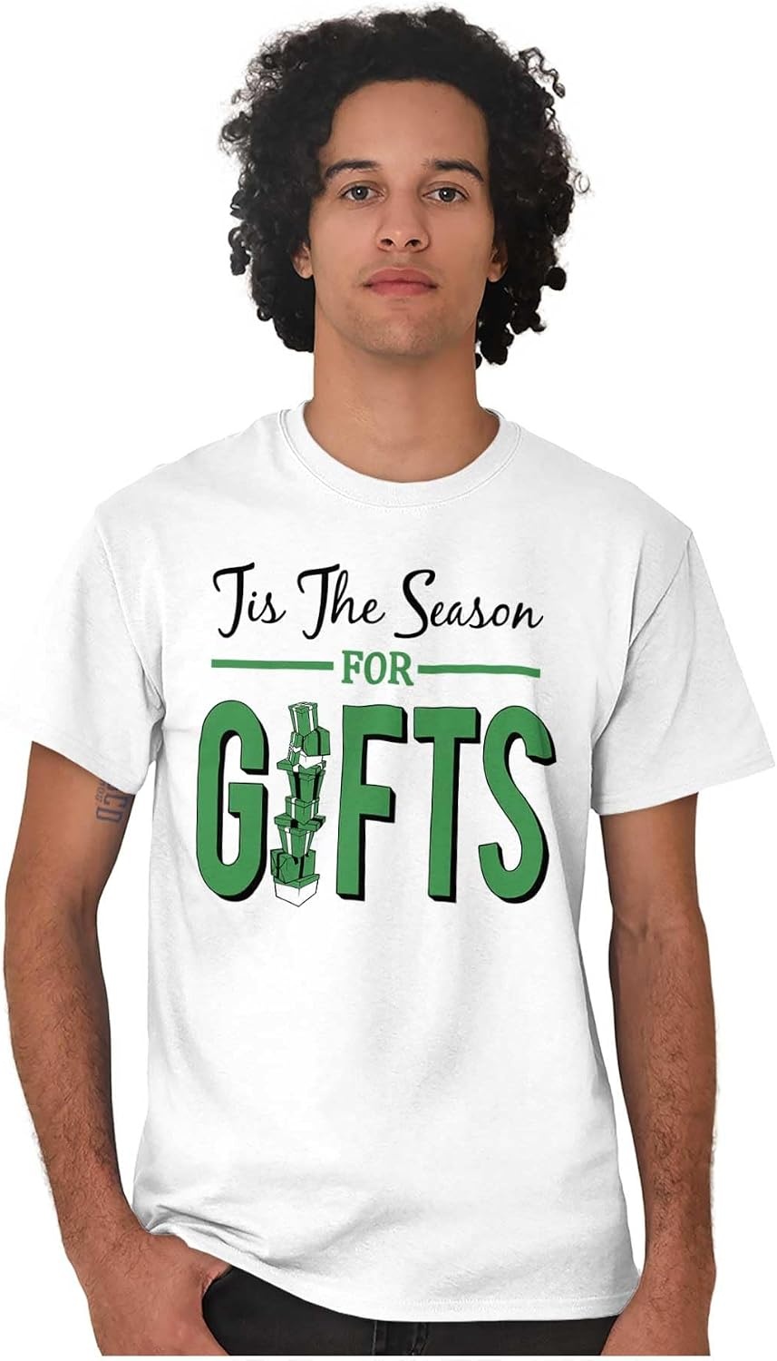 image:imageChristmas Tis The Season for Presents Graphic T Shirt Men or WomenWhite