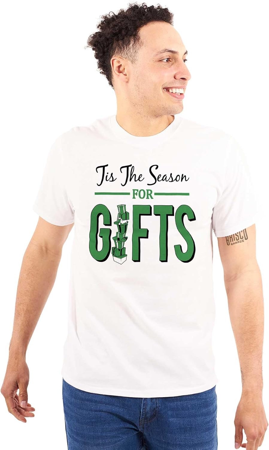 image:imageChristmas Tis The Season for Presents Graphic T Shirt Men or WomenWhite