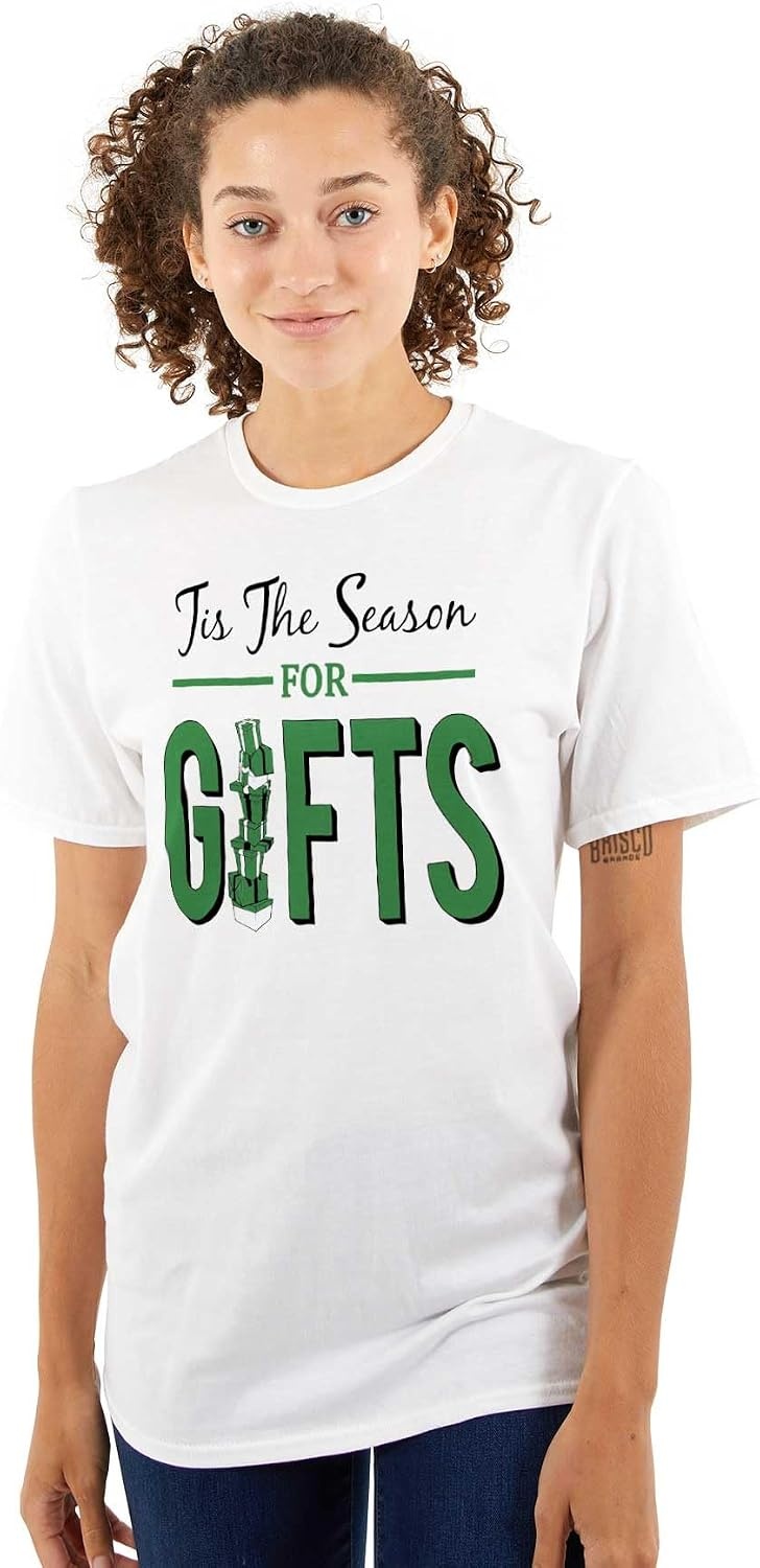image:imageChristmas Tis The Season for Presents Graphic T Shirt Men or WomenWhite