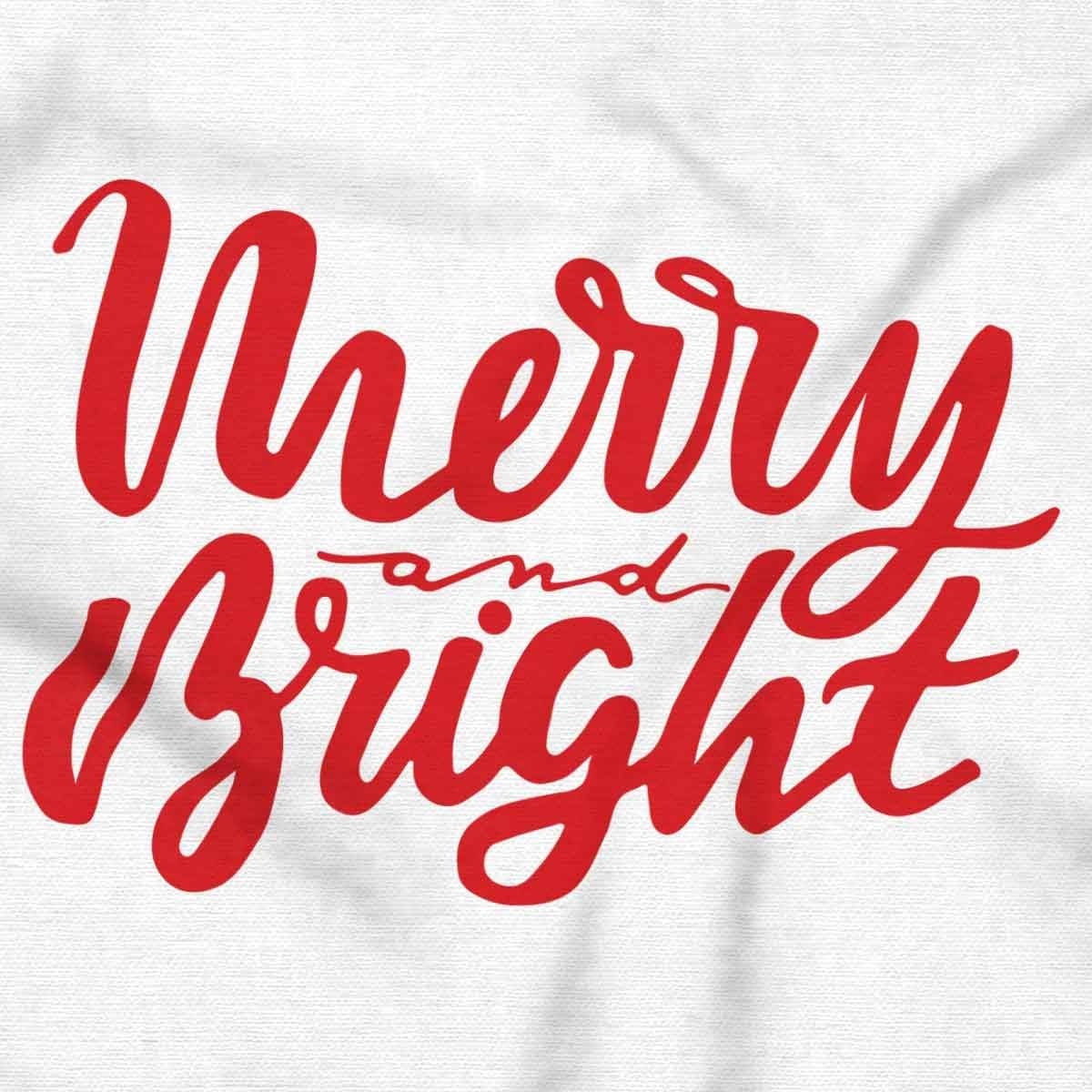 image:imageClassic Christmas Merry and Bright Sweatshirt for Men or WomenWhite