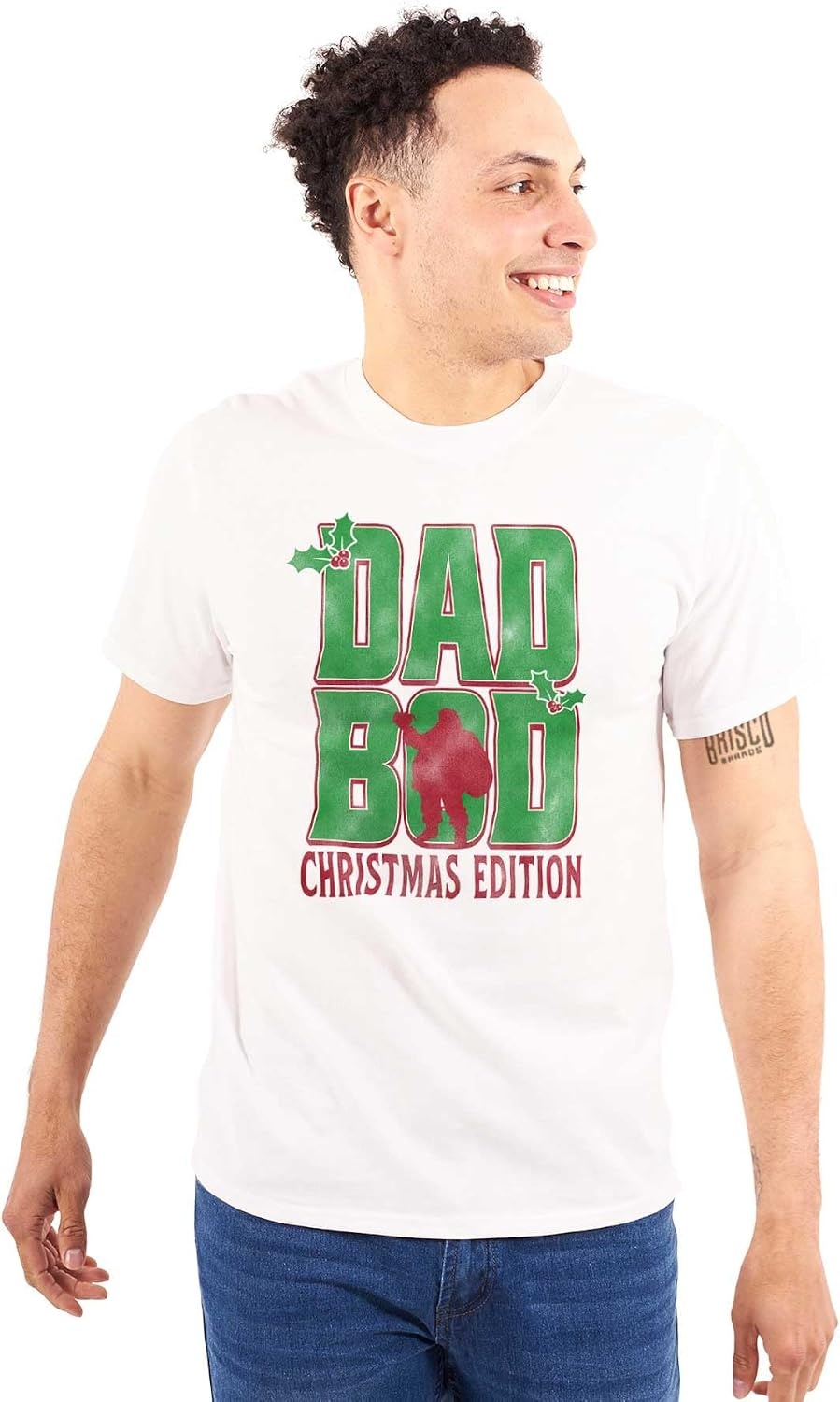image:imageFunny Dad BOD Christmas Edition Mens Graphic T Shirt TeesWhite