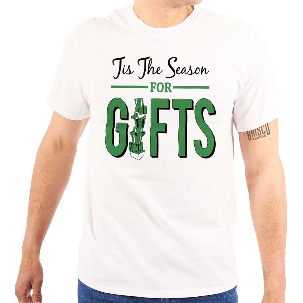 image:imageChristmas Tis The Season for Presents Graphic T Shirt Men or WomenWhite