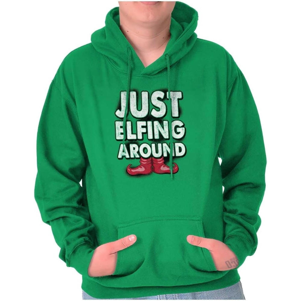 image:imageClassic Teaze Funny Holiday Christmas Elf Quote Hoodie Sweatshirt Women Men