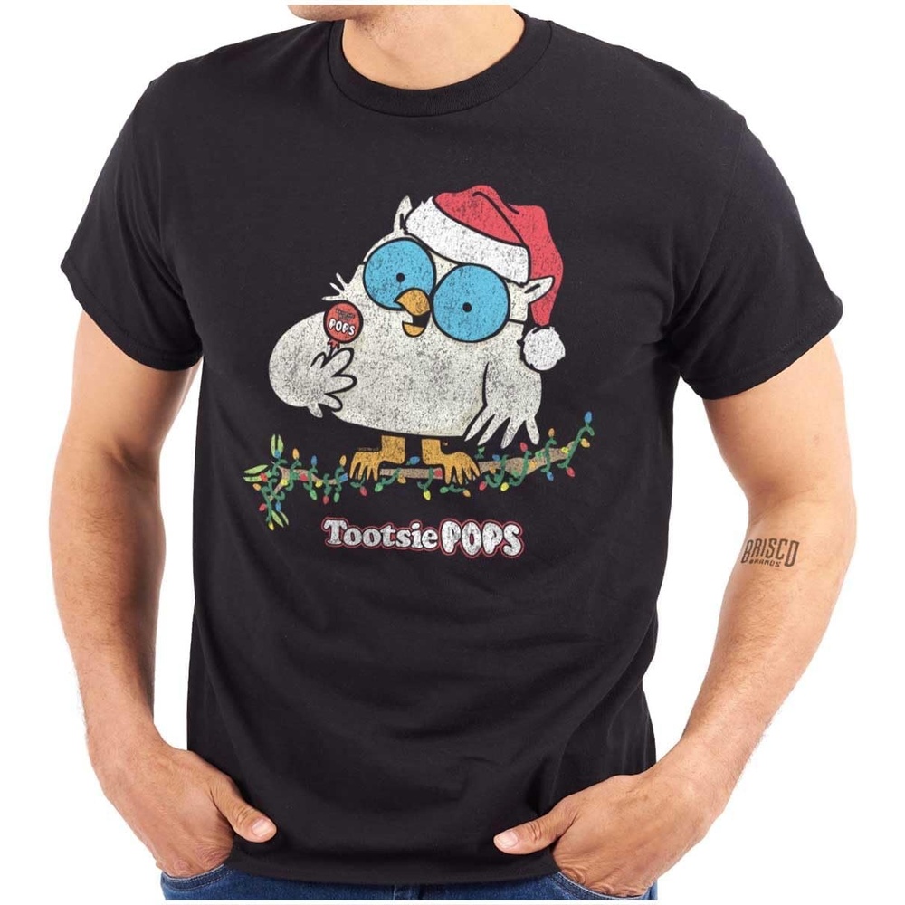 image:imageTootsie Mr Owl Christmas Santa Graphic T Shirt Men or WomenBlack