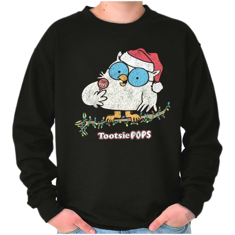 image:imageTootsie Mr Owl Christmas Santa Sweatshirt for Men or WomenBlack
