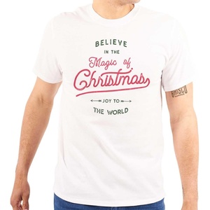 Believe in The Magic of Christmas Graphic T Shirt Men or Women(White)