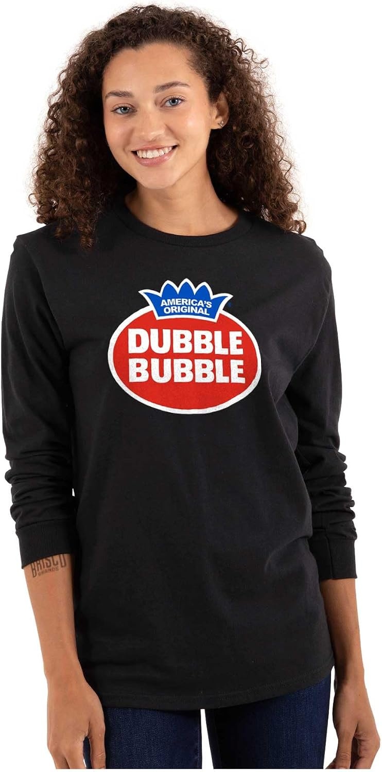 image:imageVintage Dubble Bubble Gum Double Logo Long Sleeve Tshirt Men WomenBlack