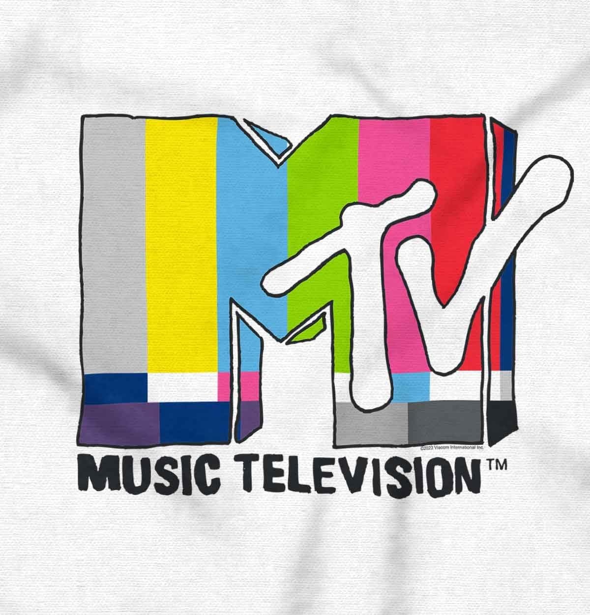image:imageBrisco Brands Retro Classic MTV TV Static Logo Baby Romper Boys or GirlsWhite