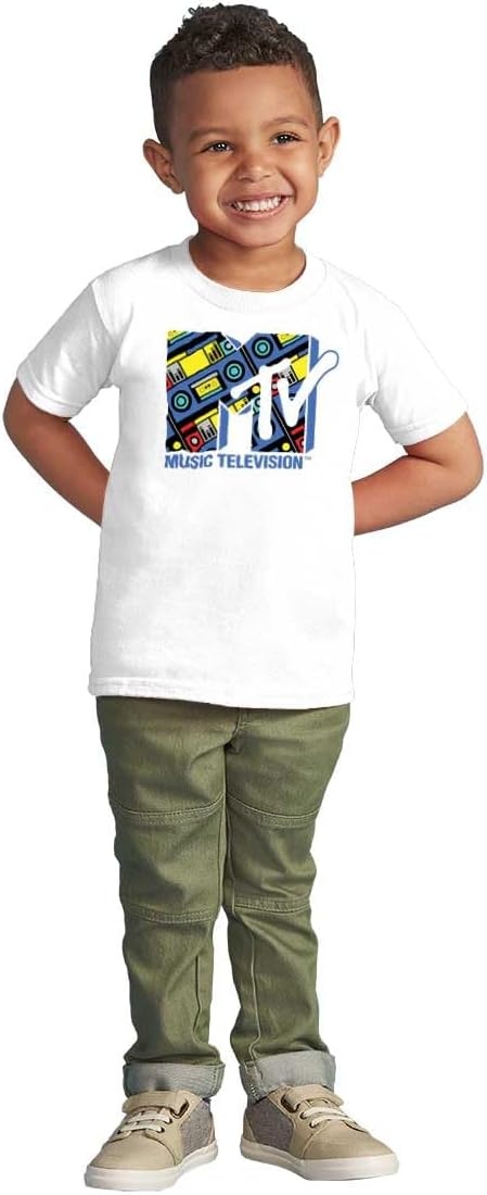 image:imageCool Retro MTV Boombox Radio Logo Toddler Boy Girl T ShirtWhite