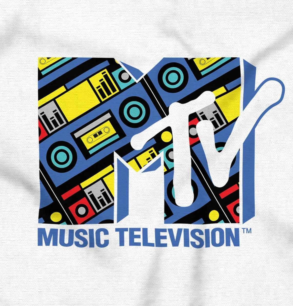 image:imageCool Retro MTV Boombox Radio Logo Toddler Boy Girl T ShirtWhite