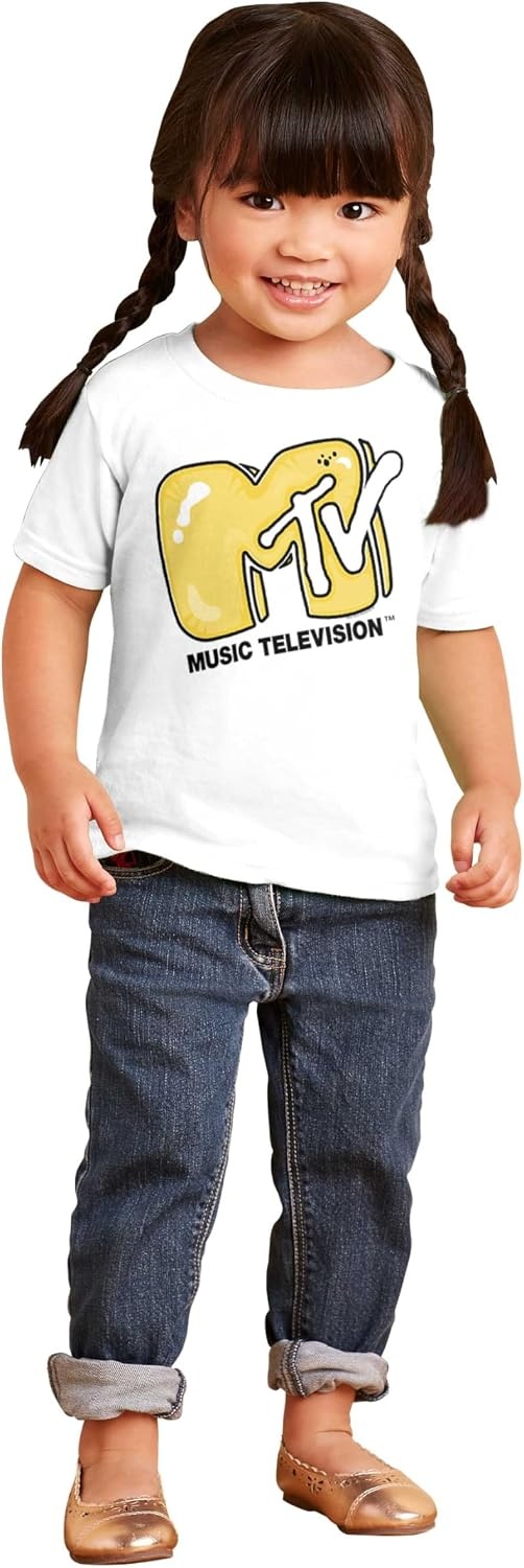 image:imageCool Retro MTV Bubble Balloon Logo Toddler Boy Girl T ShirtWhite