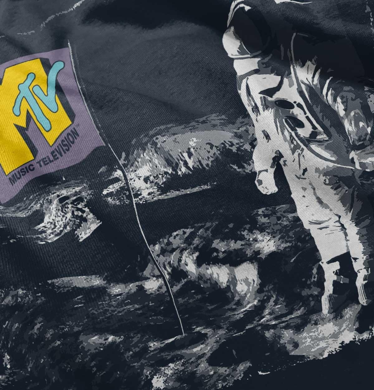 image:imageMTV Logo Moon Man Space Landing Toddler Boy Girl T ShirtNavy