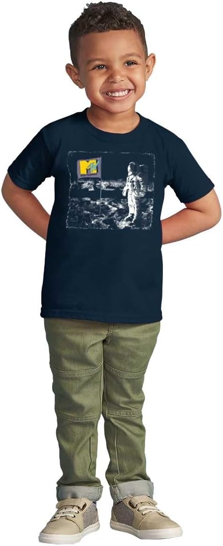 image:imageMTV Logo Moon Man Space Landing Toddler Boy Girl T ShirtNavy