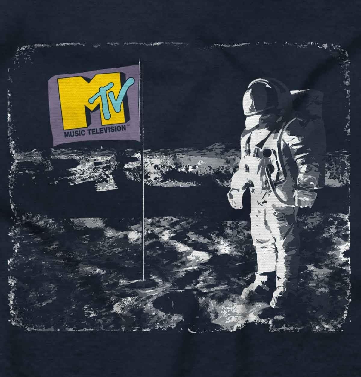 image:imageMTV Logo Moon Man Space Landing Toddler Boy Girl T ShirtNavy