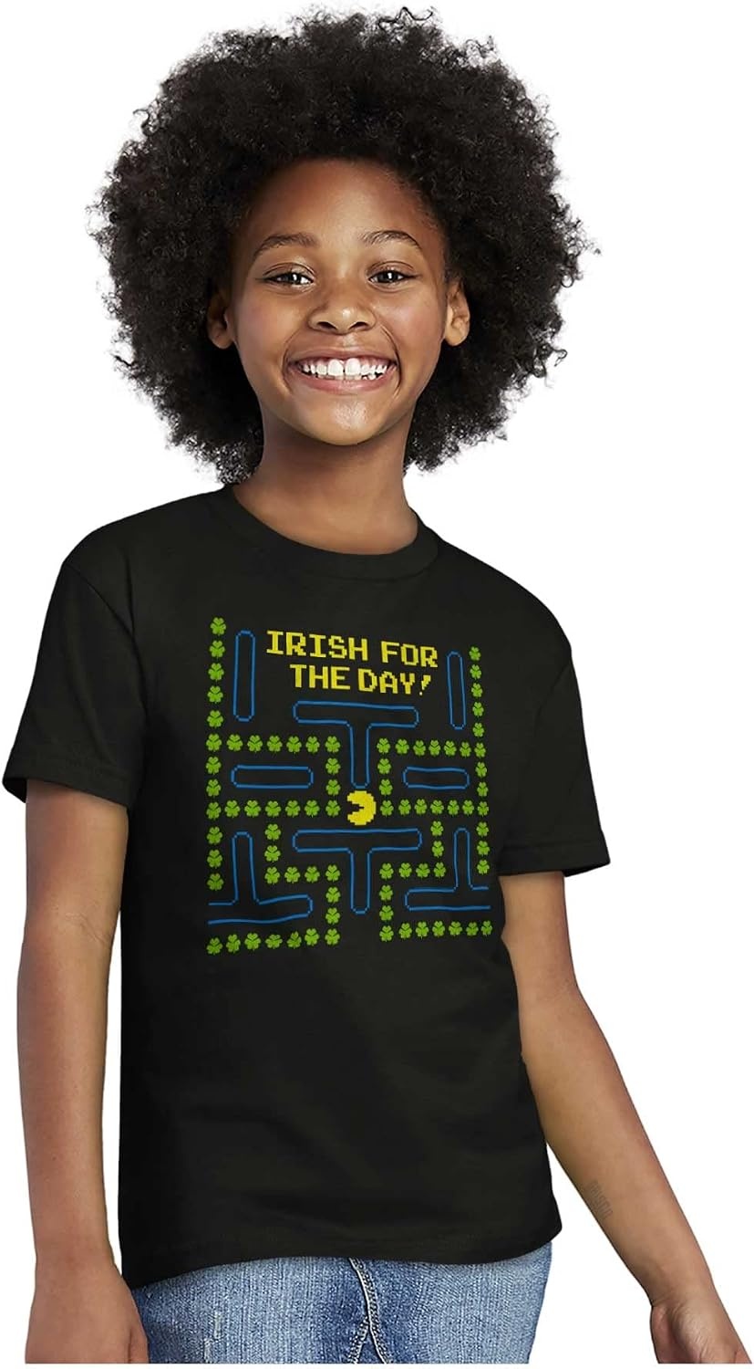 image:imagePacman St Paddys Irish for The Day Crewneck T Shirts Boy Girl