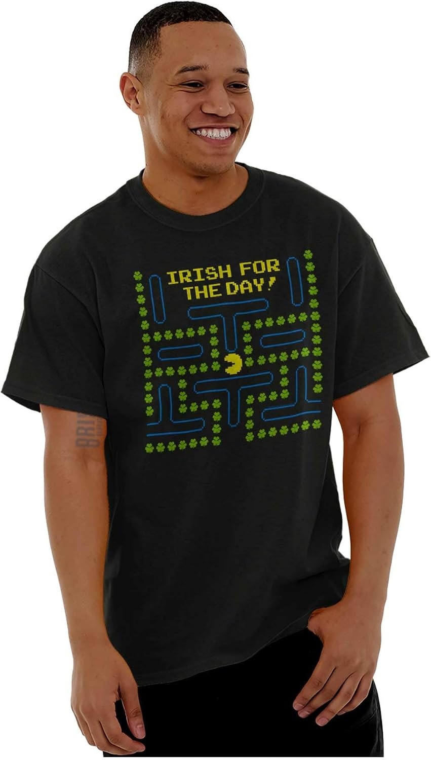 image:imagePacman St Paddys Irish for The Day Graphic T Shirt Men or WomenBlack