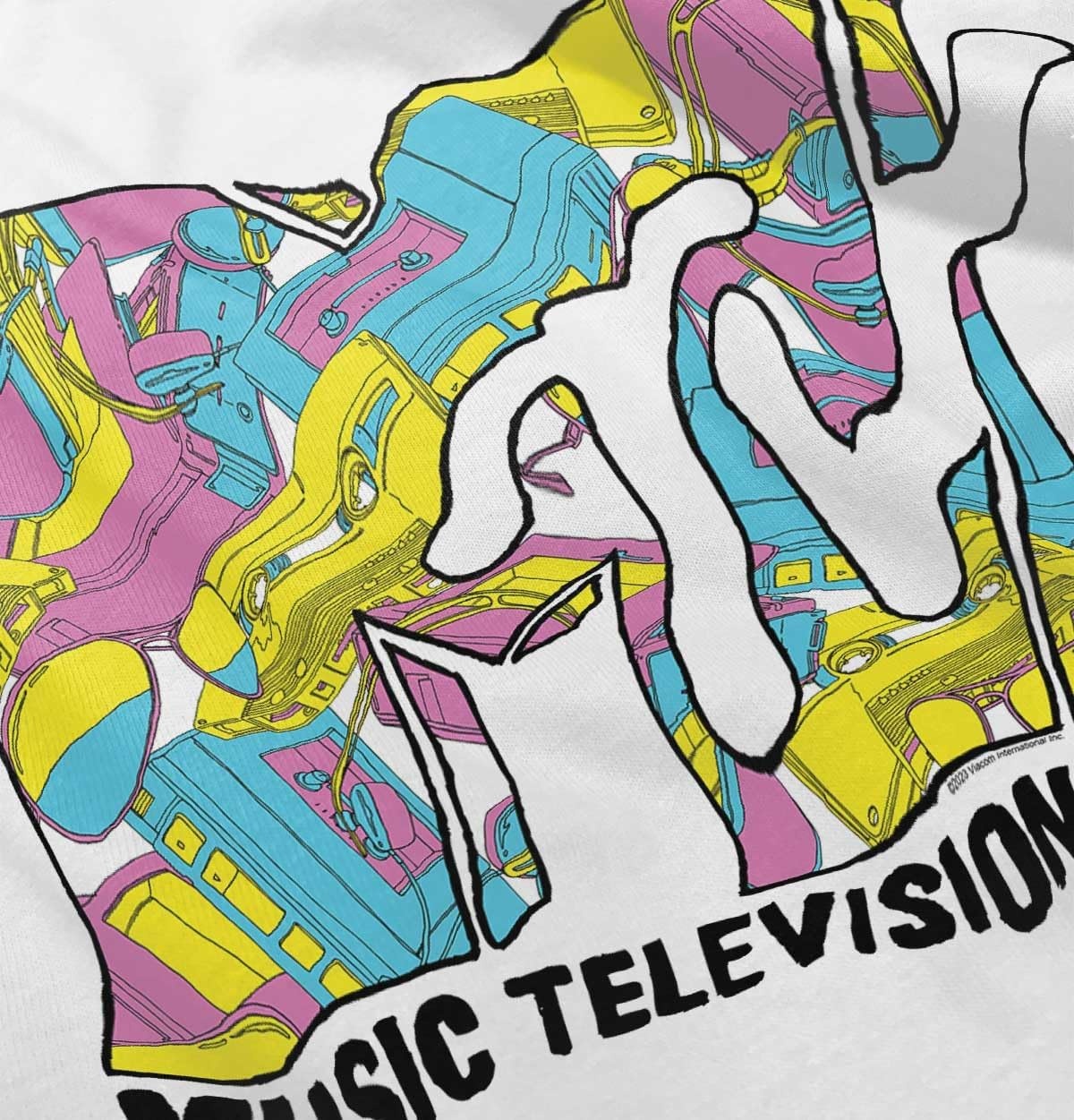 image:imageRetro 80s MTV Music Treasure Logo Toddler Boy Girl T ShirtWhite