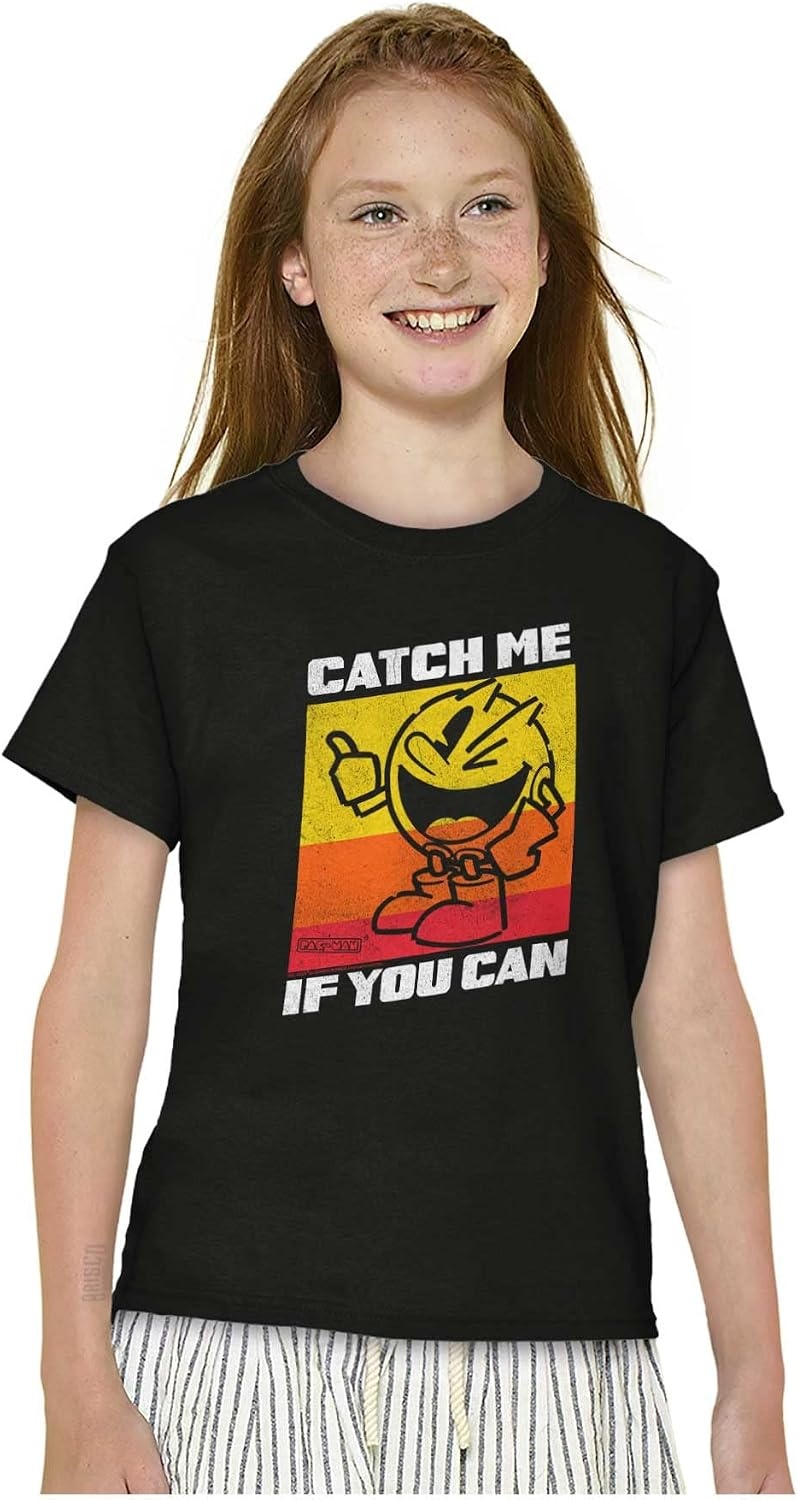 image:imageRetro Catch Pacman Funny Arcade Game Crewneck T Shirts Boy Girl