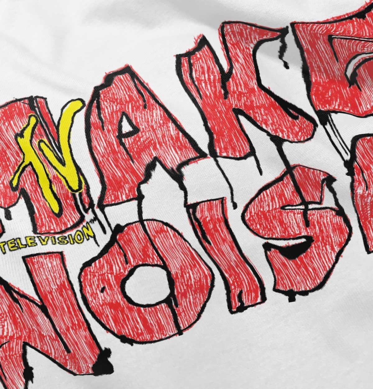 image:imageRetro Distressed MTV Logo Make Noise Toddler Boy Girl T ShirtWhite