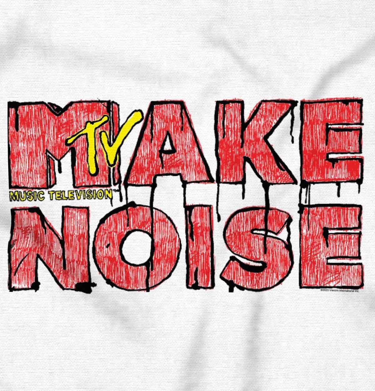 image:imageRetro Distressed MTV Logo Make Noise Toddler Boy Girl T ShirtWhite