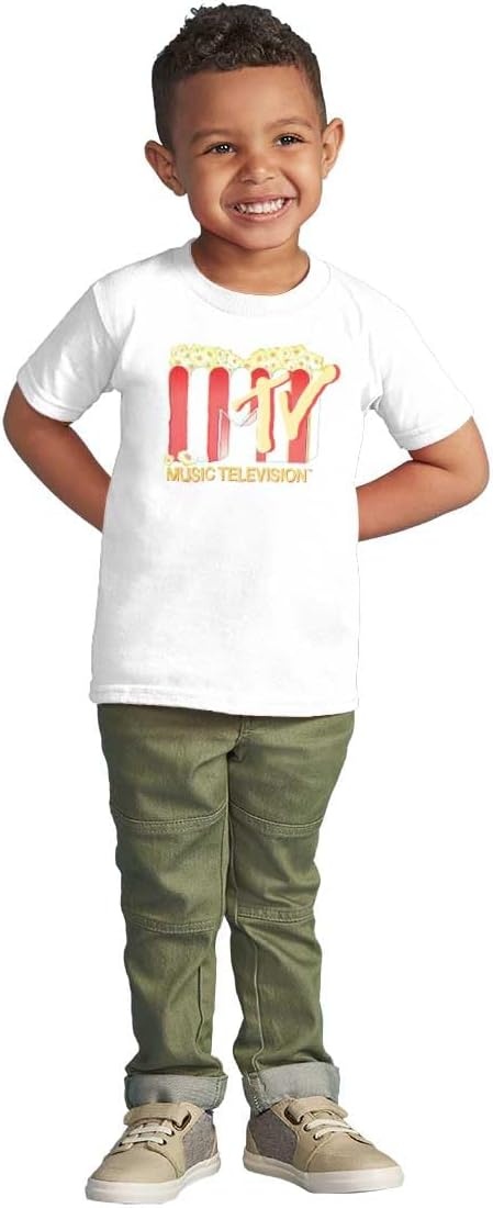 image:imageRetro MTV Buttered Popcorn Logo Toddler Boy Girl T ShirtWhite