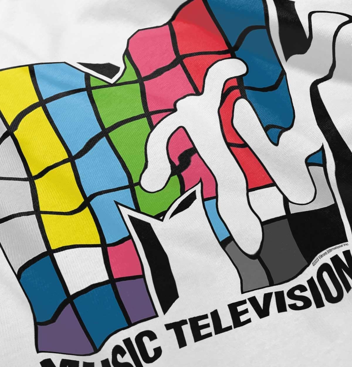 image:imageRetro MTV Colorful Squares Logo Toddler Boy Girl T ShirtWhite
