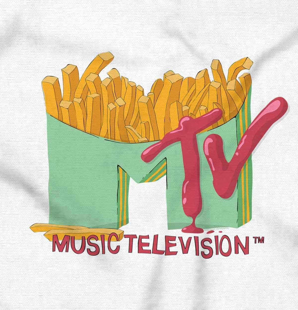 image:imageRetro MTV French Fried Food Logo Toddler Boy Girl T ShirtWhite