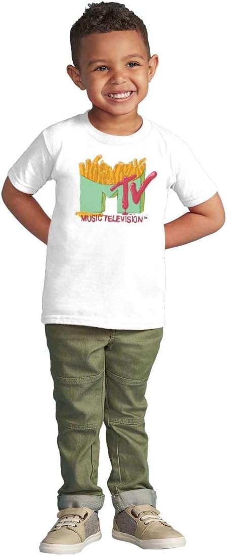 image:imageRetro MTV French Fried Food Logo Toddler Boy Girl T ShirtWhite