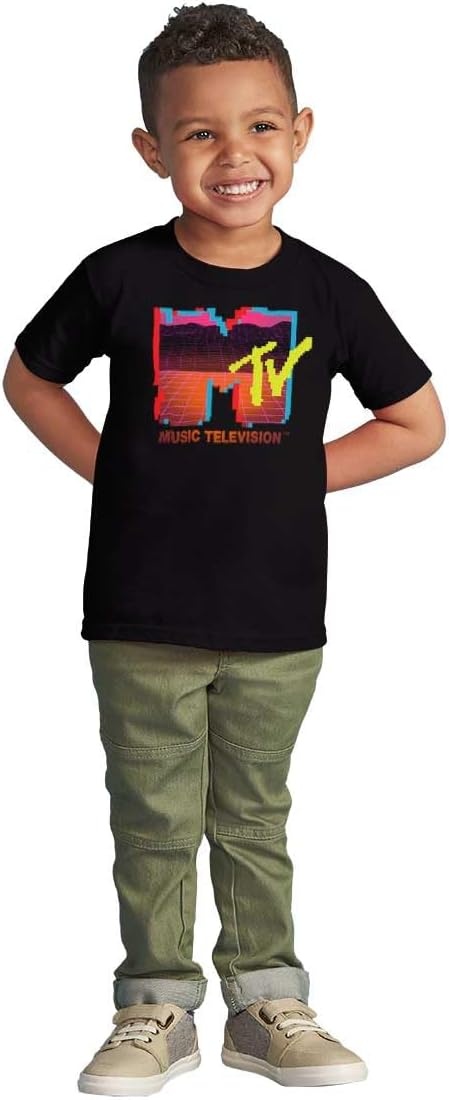 image:imageRetro MTV Vaporwave Landscape Logo Toddler Boy Girl T ShirtBlack