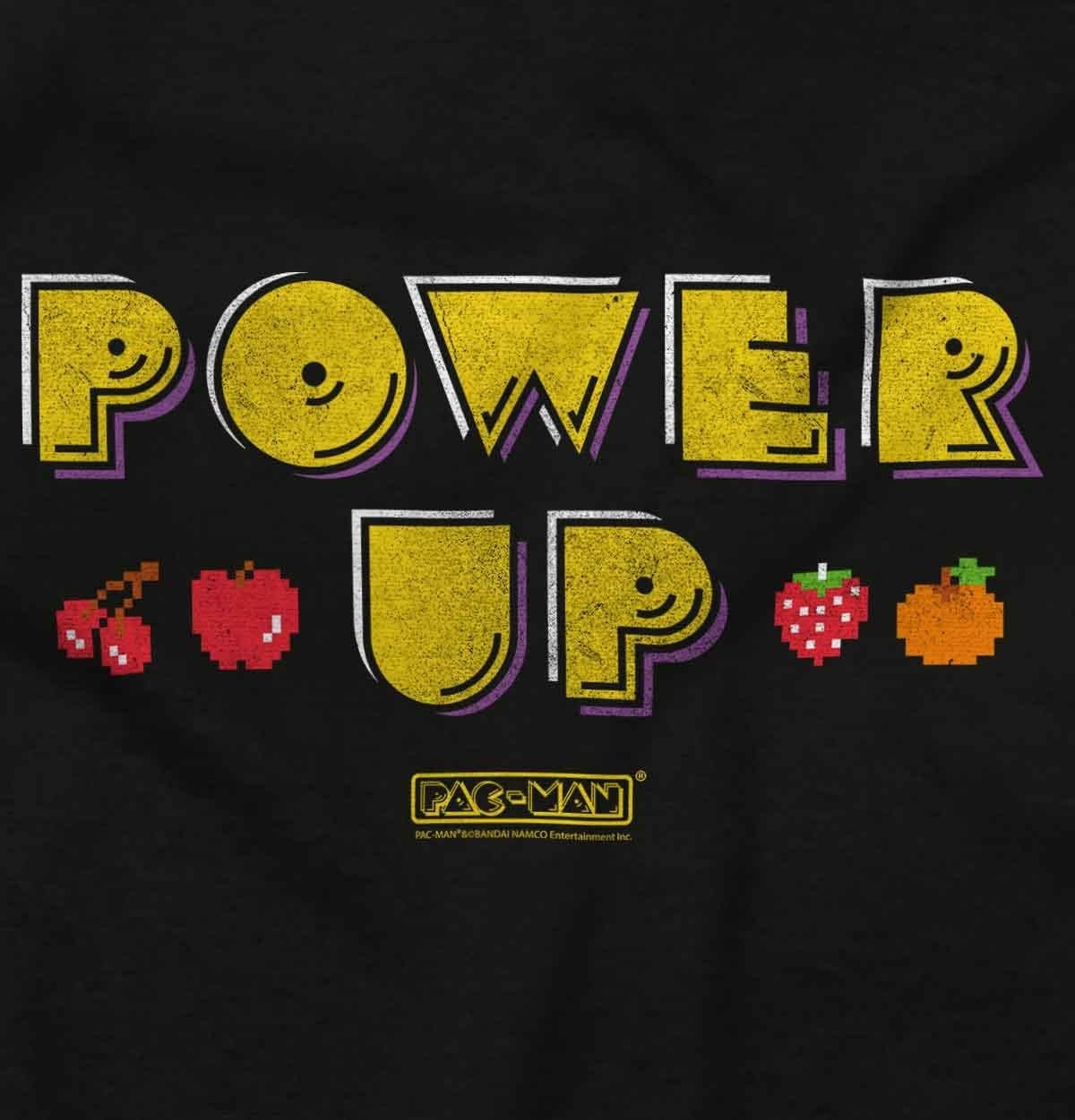 image:imageRetro Pacman Game Power Up Fruit Crewneck T Shirts Boy Girl