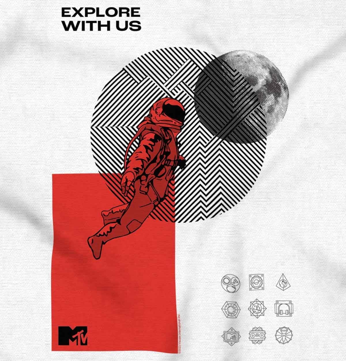 image:imageVintage MTV Moon Man Explore with Us Toddler Boy Girl T ShirtWhite