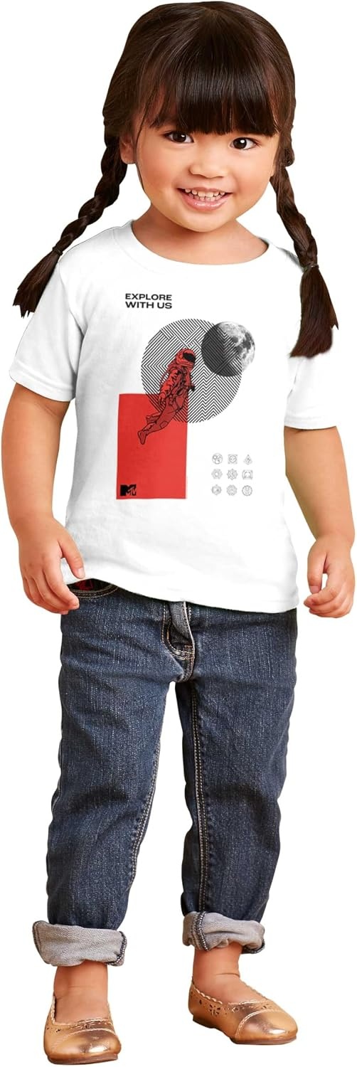 image:imageVintage MTV Moon Man Explore with Us Toddler Boy Girl T ShirtWhite