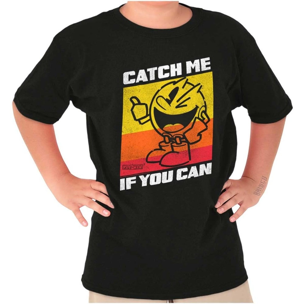 image:imageRetro Catch Pacman Funny Arcade Game Crewneck T Shirts Boy Girl