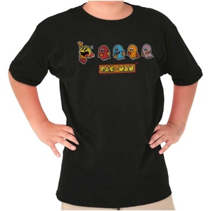 Original Pacman Vintage Arcade Game Crewneck T Shirts Boy Girl