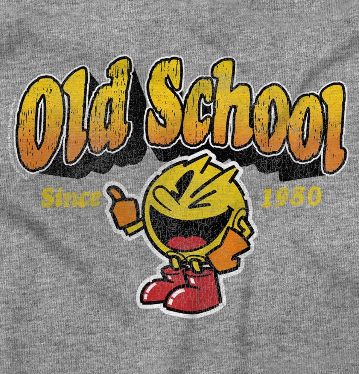 image:image1980s Old School Arcade Game Pacman Graphic T Shirt Men or WomenSport Grey