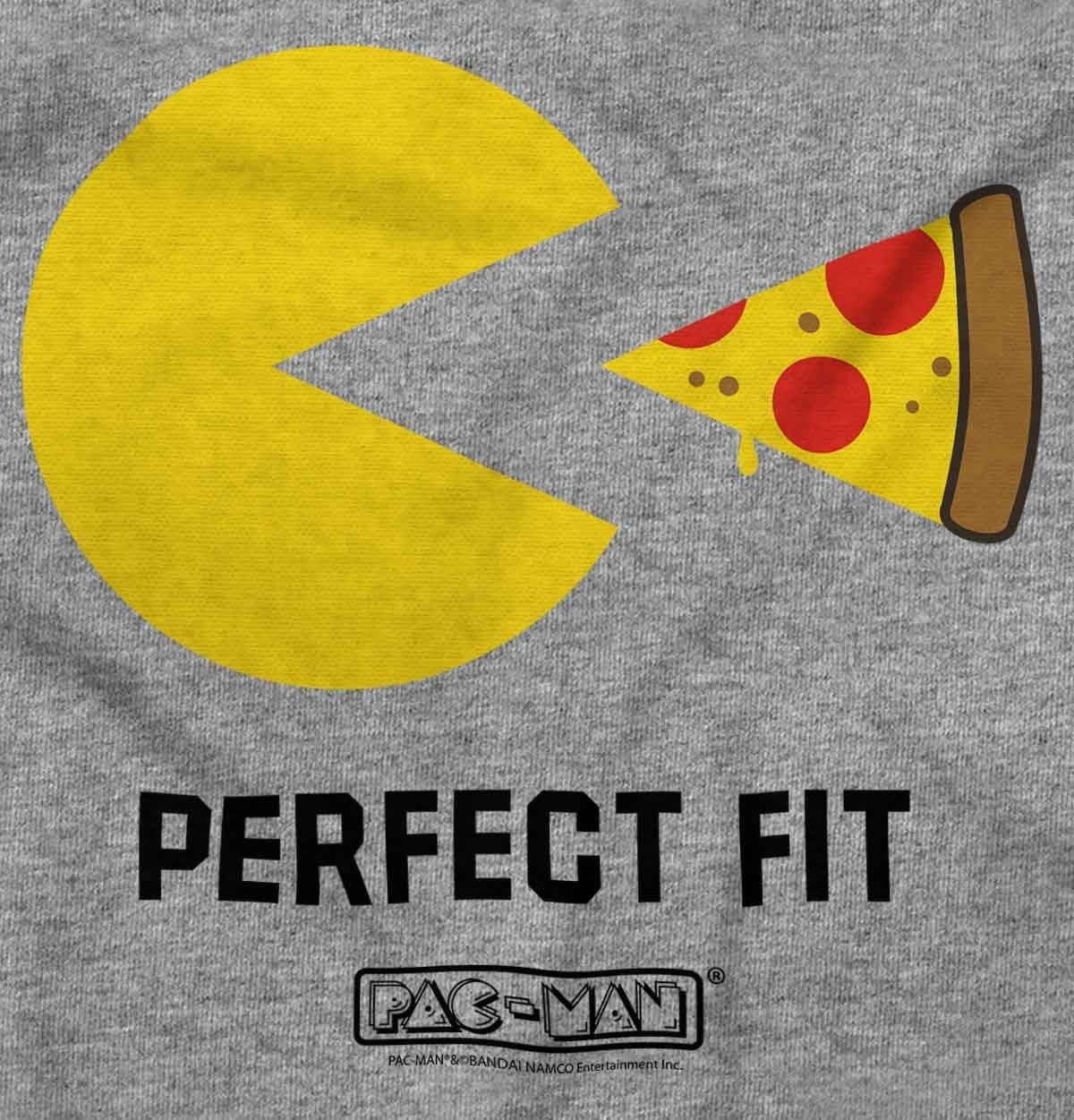 image:imageBrisco Brands Funny PACMAN Perfect Fit Pizza Baby Romper Boys or GirlsHeather