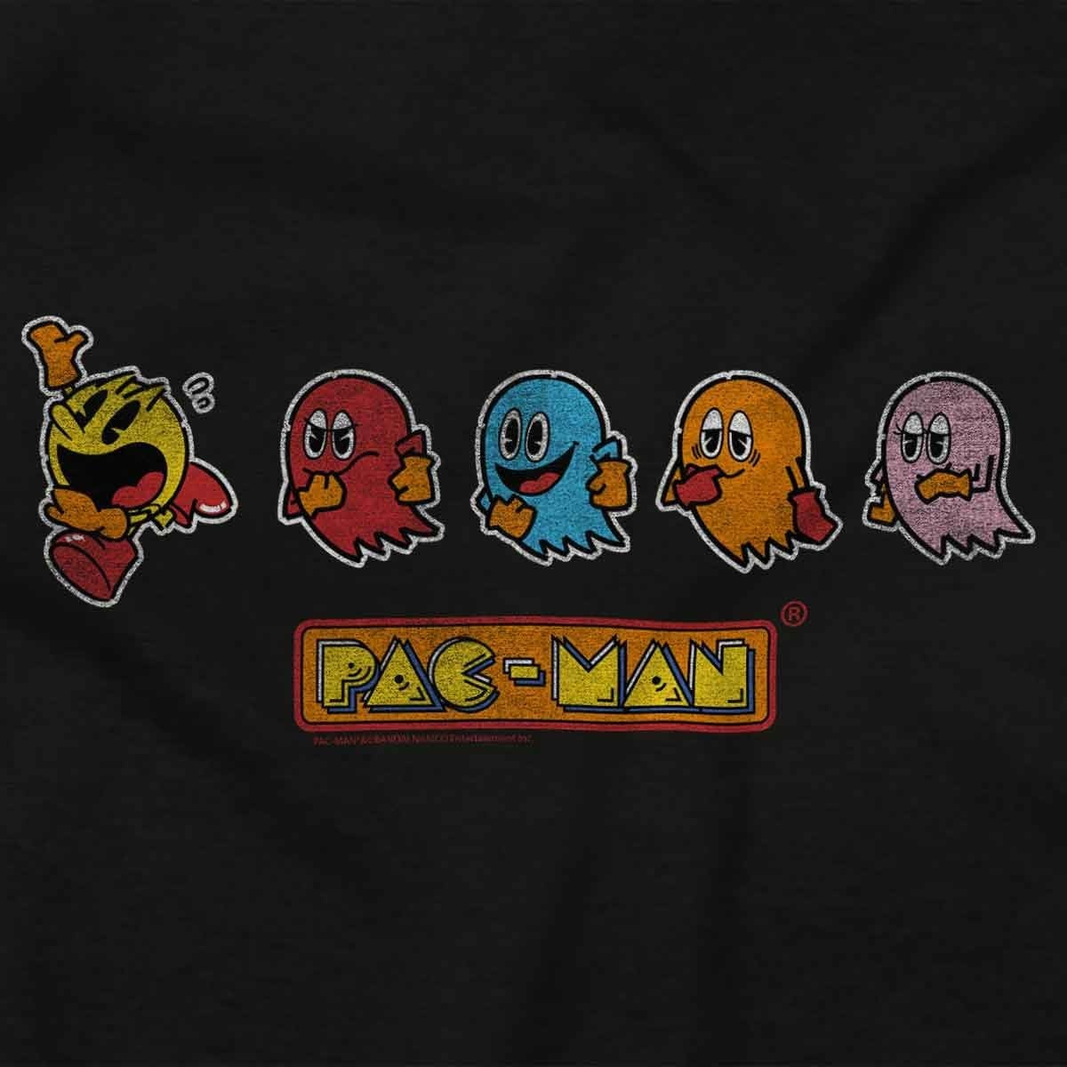 image:imageBrisco Brands Original PACMAN Vintage Arcade Game Hoodie Sweatshirt Women MenGraphite Heather