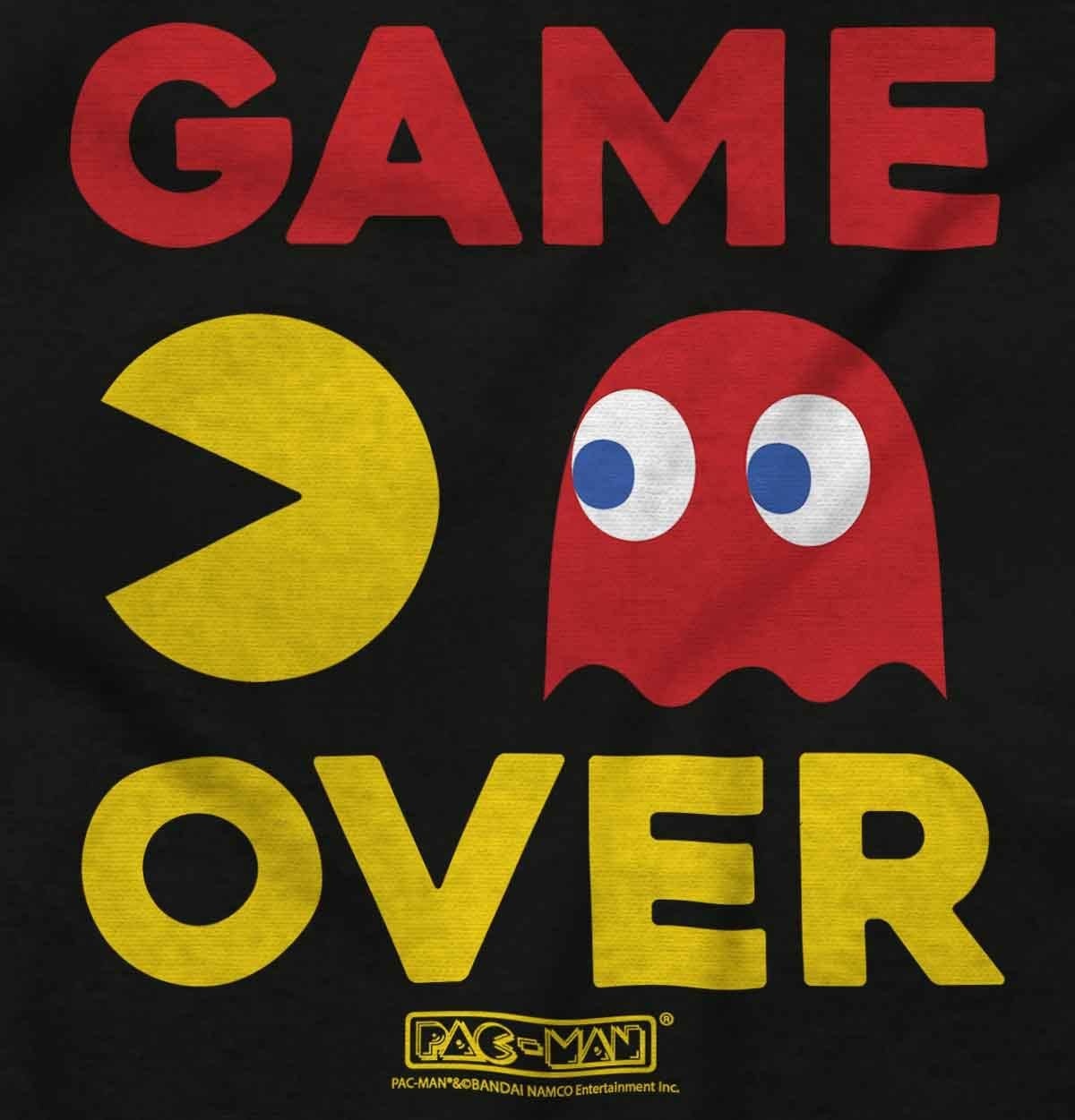 image:imageBrisco Brands PACMAN Game Over Blinky Ghost Hoodie Sweatshirt Women MenBlack