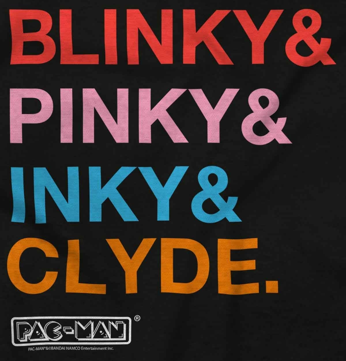 image:imageBrisco Brands PACMAN Ghosts Blinky Pinky Inky Clyde Baby Romper Boys or GirlsBlack