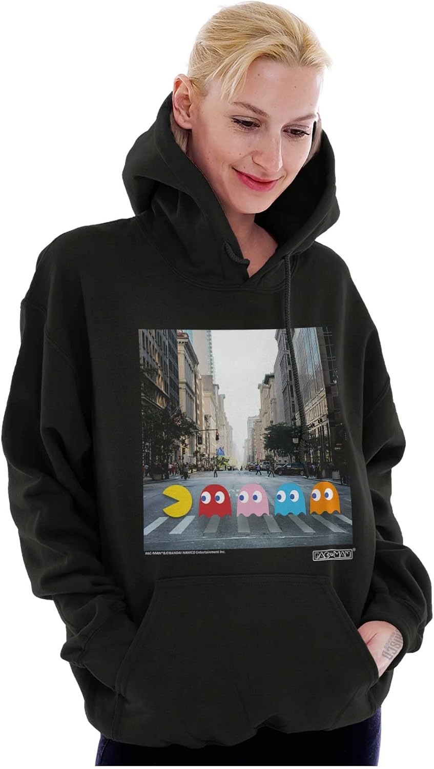 image:imageBrisco Brands PACMAN Ghosts Classic Rock Album Hoodie Sweatshirt Women MenBlack