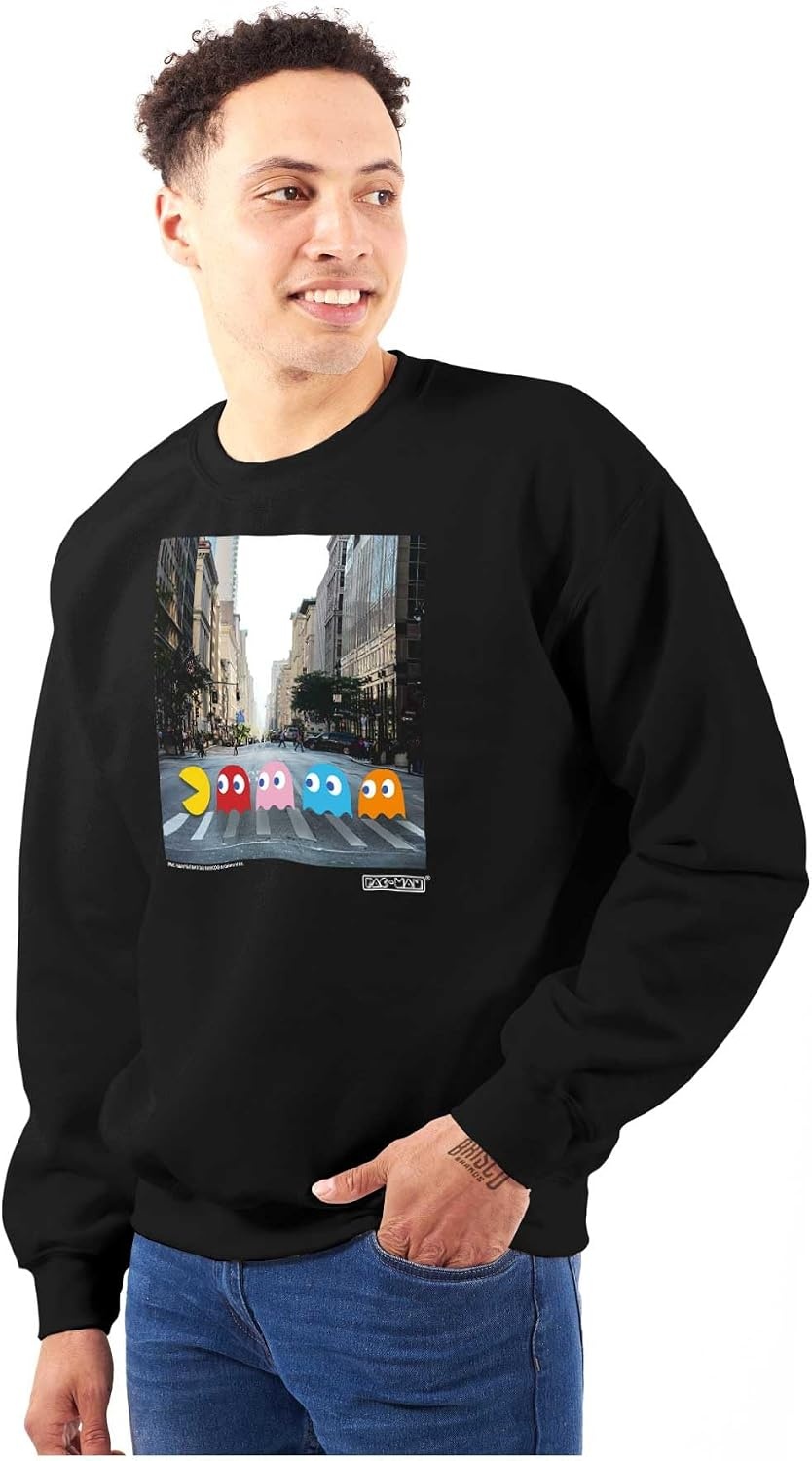 image:imageBrisco Brands PACMAN Ghosts Classic Rock Album Sweatshirt for Men or WomenBlack