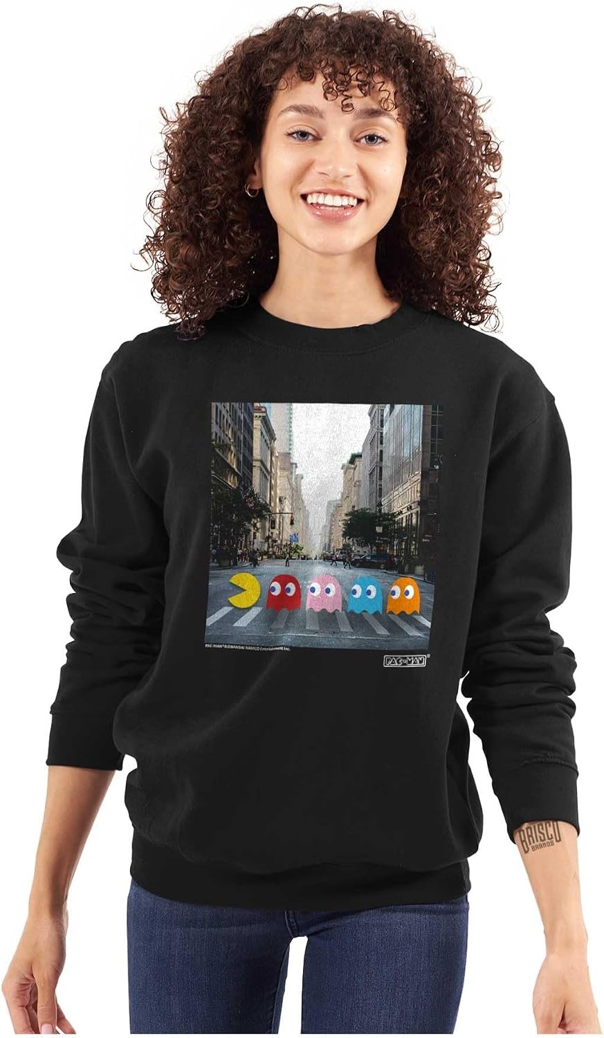 image:imageBrisco Brands PACMAN Ghosts Classic Rock Album Sweatshirt for Men or WomenBlack