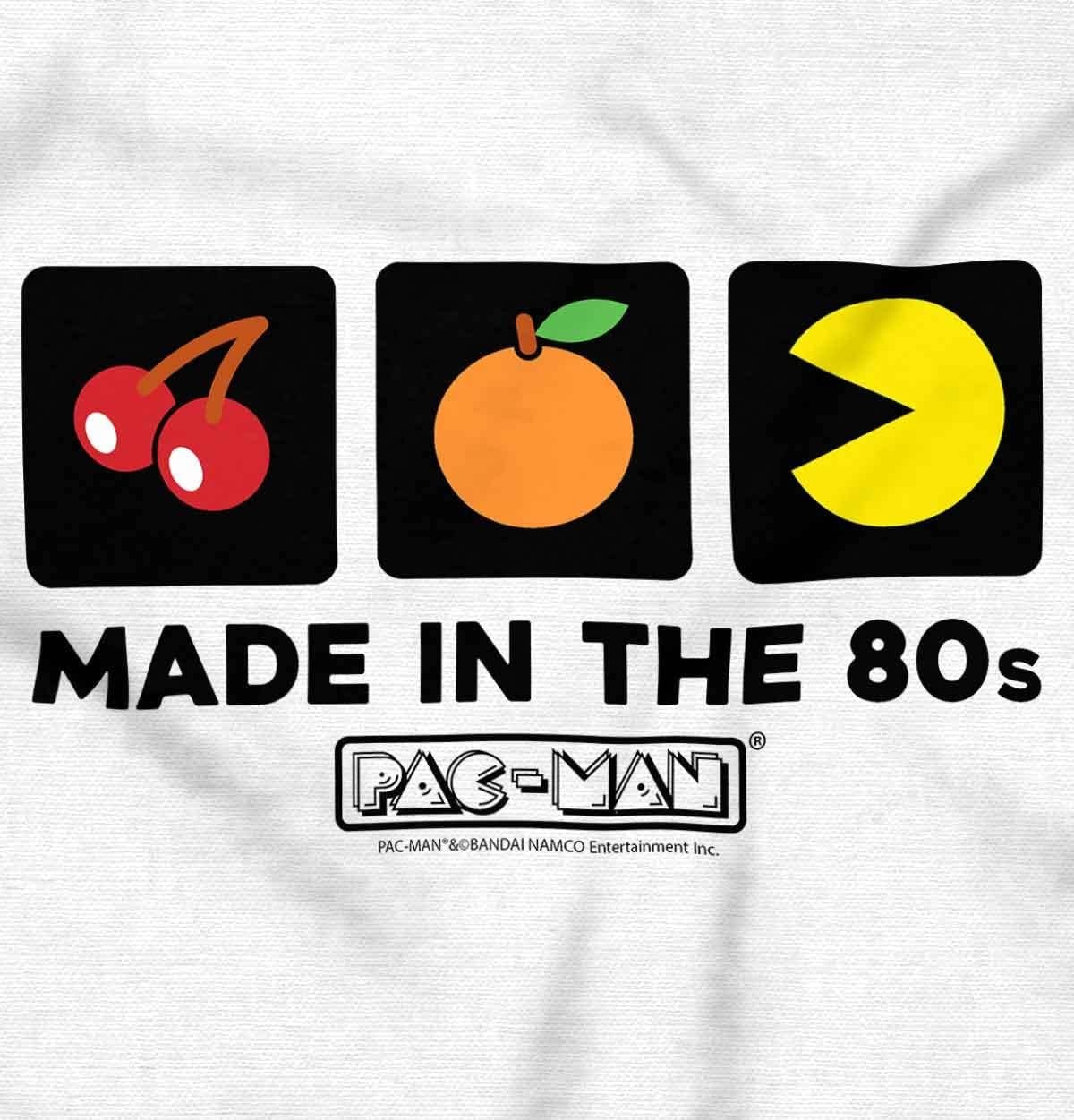 image:imageBrisco Brands PACMAN Made in the 80s Vintage Hoodie Sweatshirt Women MenWhite