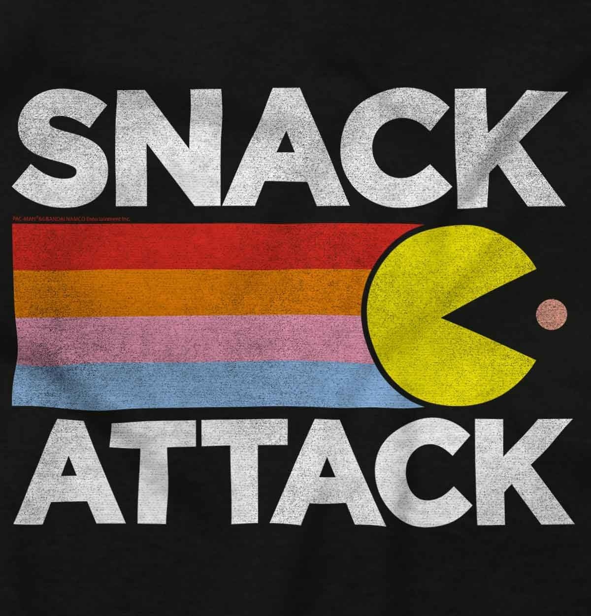 image:imageBrisco Brands PACMAN Snack Attack Hungry Hangry Sweatshirt for Men or WomenBlack