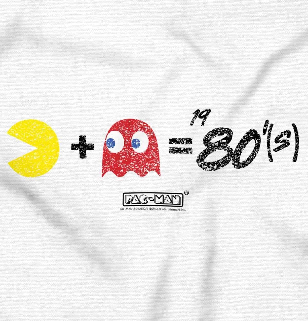 image:imageBrisco Brands PACMAN and Blinky 80s Math Equation Hoodie Sweatshirt Women MenWhite