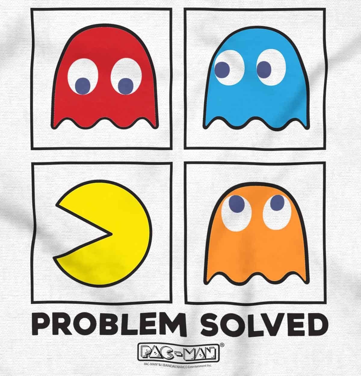 image:imageBrisco Brands Problem Solved Pacman Graphic T Shirt Men or WomenWhite