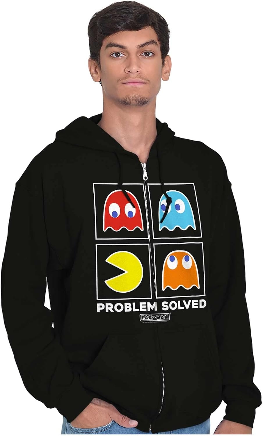 image:imageBrisco Brands Problem Solved Pacman Zip Up Hoodie Mens Womens
