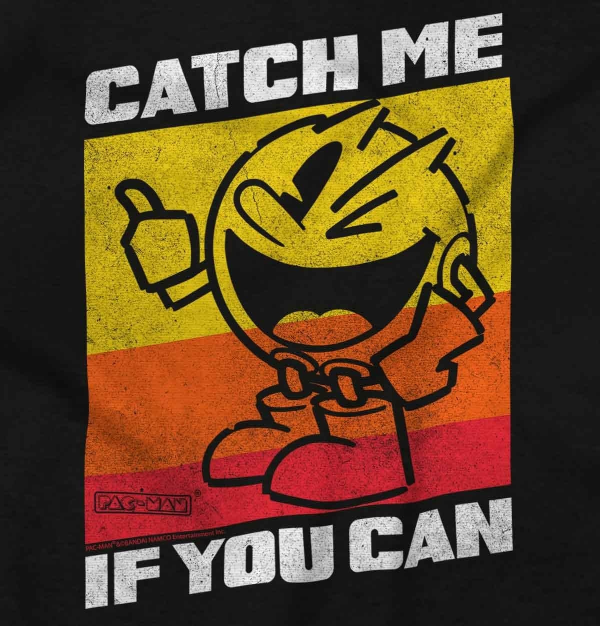 image:imageBrisco Brands Retro Catch PACMAN Funny Arcade Game Hoodie Sweatshirt Women MenBlack