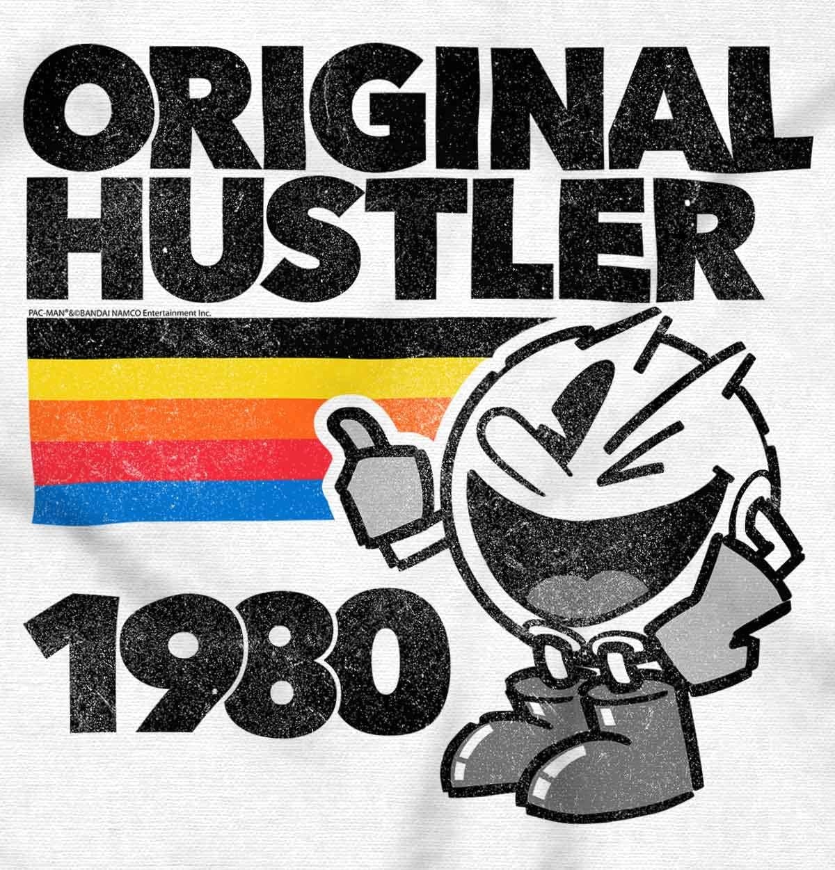 image:imageBrisco Brands Vintage Original Hustler PACMAN Game Hoodie Sweatshirt Women MenWhite